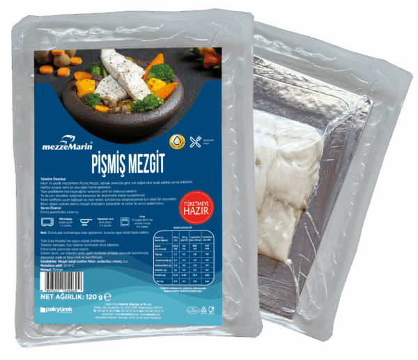 Mezgit Pişmiş 120 Gr. Sade ( 120gr x 20 Adet)